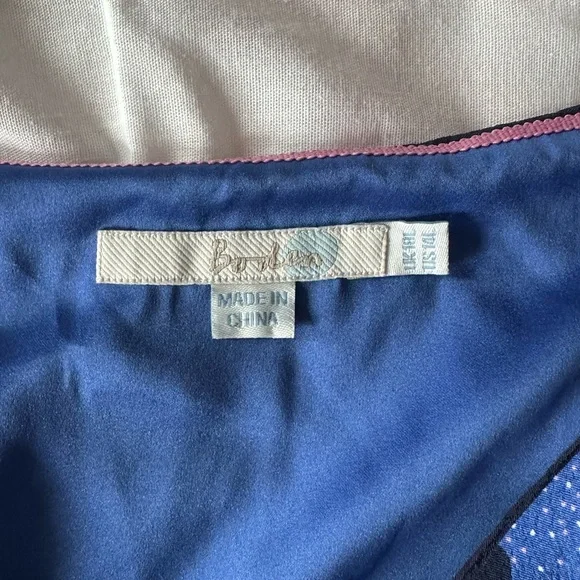 Boden Blue and Purple Midi Dress - Picture 2 of 3